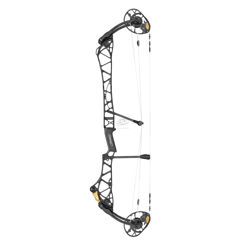 MATHEWS COMPOUND TITLE 38 G2 SWT CAM 75% MOD RH 40-50LBS 26.5" BLACK w/ black limbs