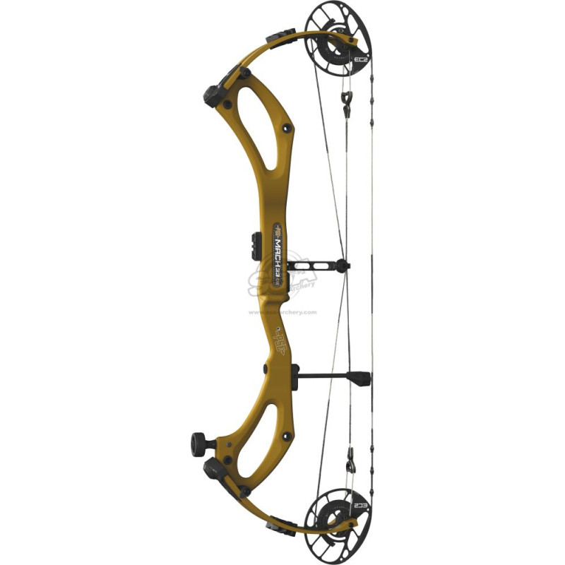 COMPOUND MACH 33 DS CARBON EC2 CAM ROTATING MOD RH 60-70LBS 25.5"-31" CLAY BROWN / GREEN OLIVE LIMBS