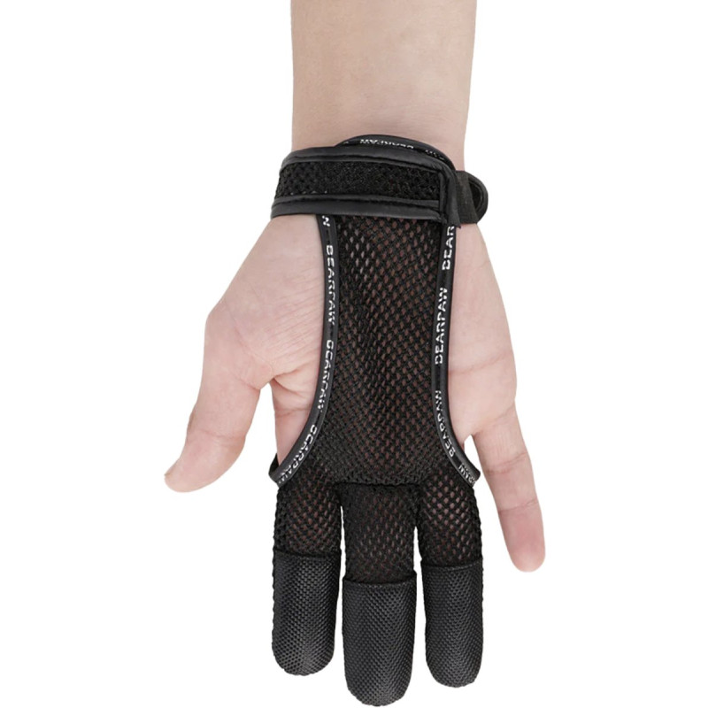 BEARPAW SHOOTING GLOVE SUMMER MESH FULL PALM WITH CORDURA FINGERTIPS XS BLACK