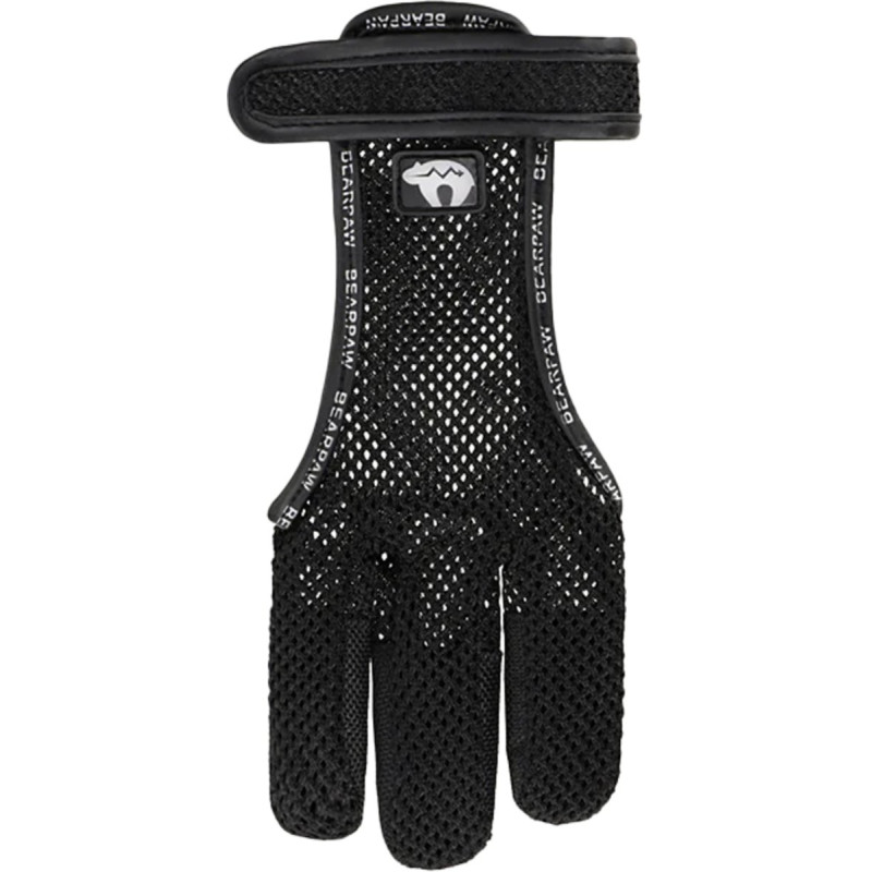 BEARPAW SHOOTING GLOVE SUMMER MESH FULL PALM WITH CORDURA FINGERTIPS XS BLACK