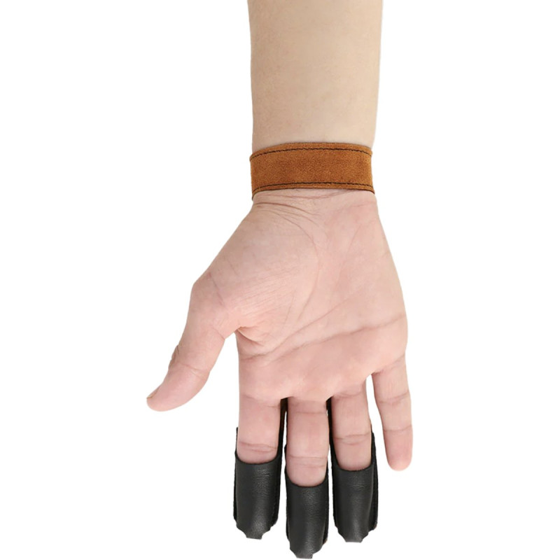 BEARPAW SHOOTING GLOVE ROOTS LEATHER FULL PALM WITH LEATHER FINGERTIPS XS