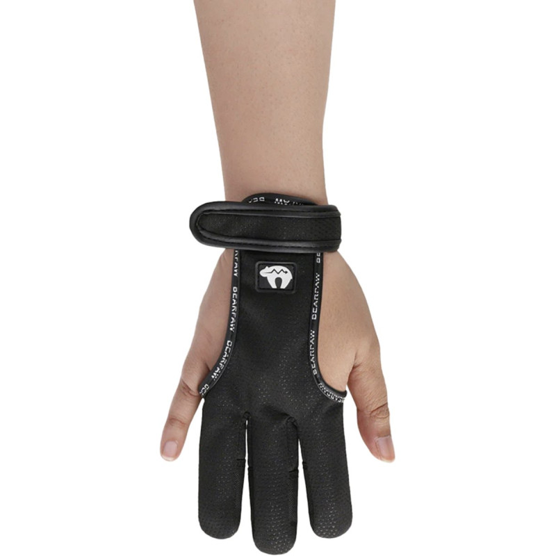 BEARPAW SHOOTING GLOVE DYNAMIC FULL PALM WITH CORDURA FINGERTIPS XS BLACK