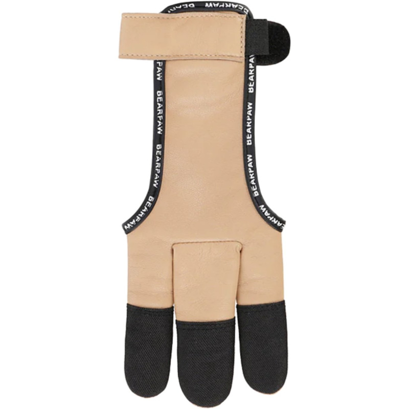 BEARPAW SHOOTING GLOVE EASY FULL PALM LEATHER WITH CORDURA FINGERTIPS XS BEIGE