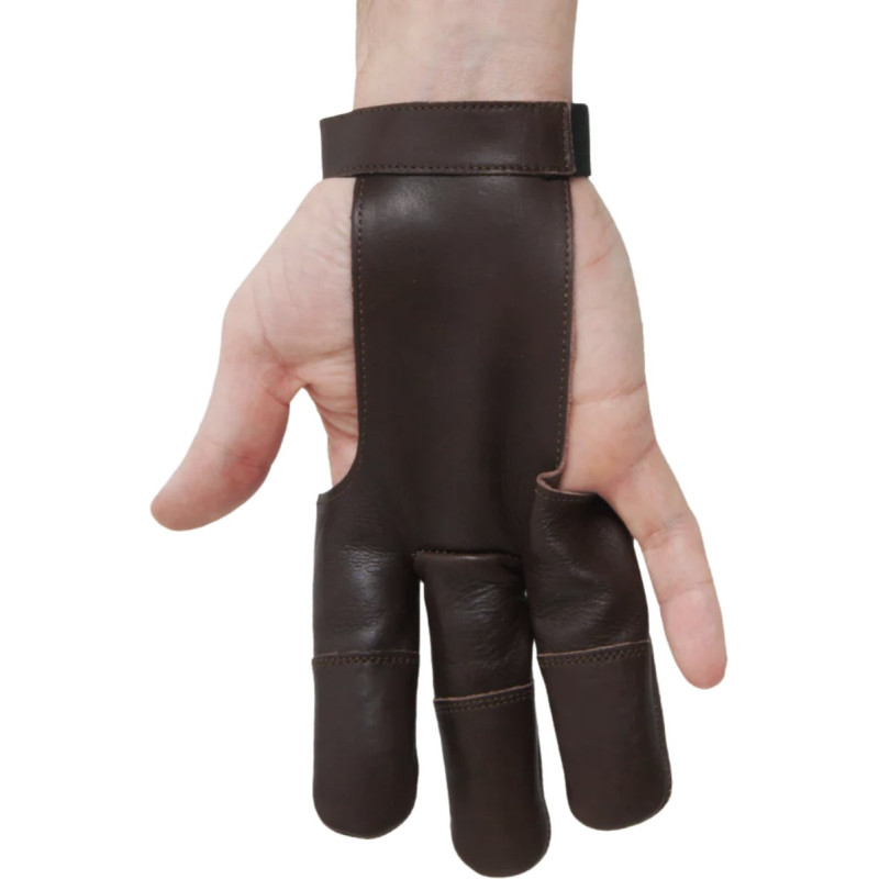 BEARPAW SHOOTING GLOVE DAMASCUS FULL PALM LEATHER WITH LEATHER FINGERTIPS XS
