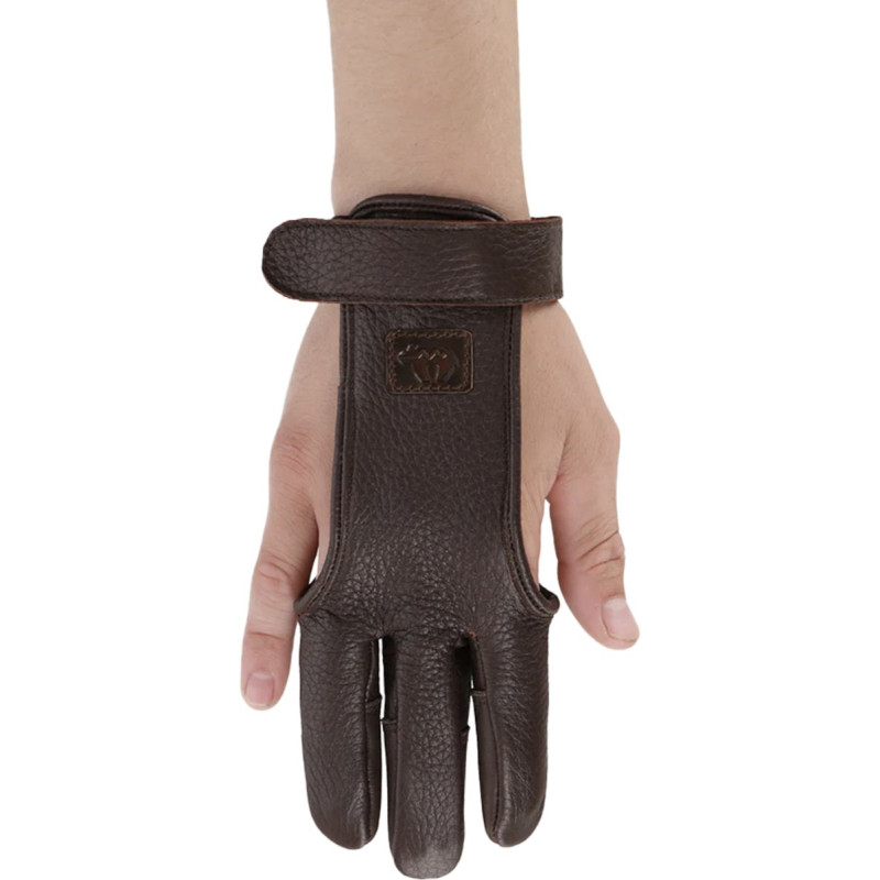 BEARPAW SHOOTING GLOVE DOA FULL PALM LEATHER WITH LEATHER FINGERTIPS XS