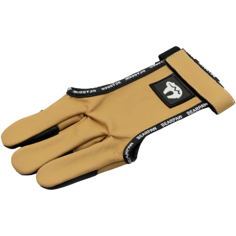 BEARPAW SHOOTING GLOVE TOP FULL PALM LEATHER WITH CORDOVAN FINGERTIPS SMALL