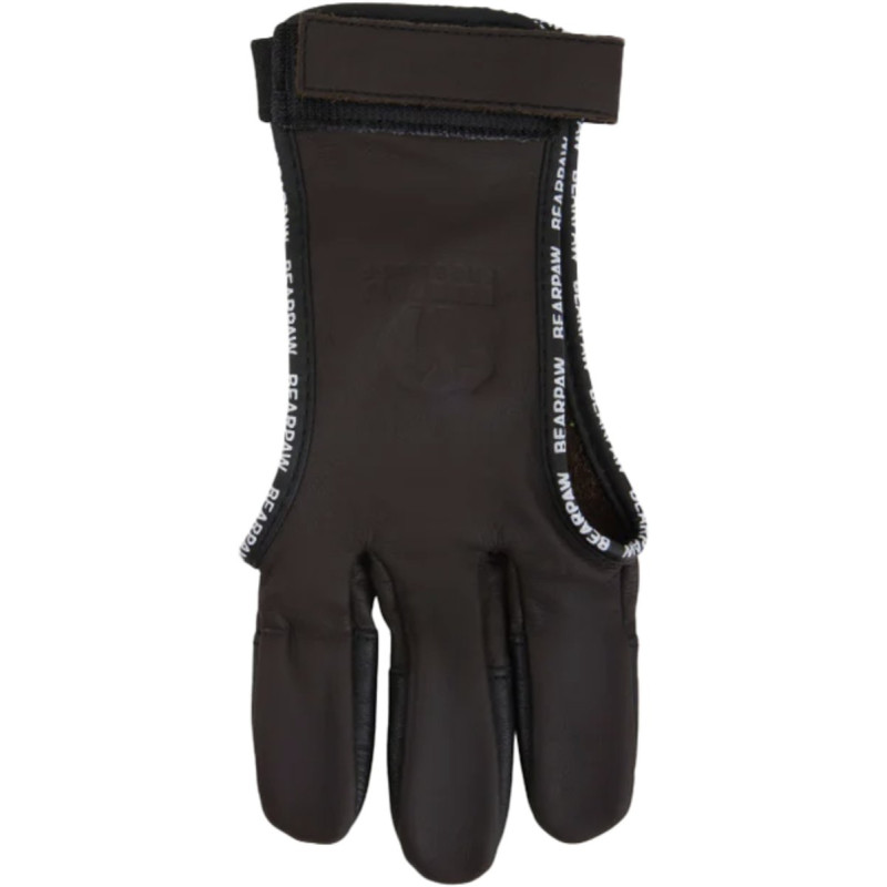 BEARPAW SHOOTING GLOVE DEERSKIN FULL PALM LEATHER WITH CORDOVAN FINGERTIPS SMALL