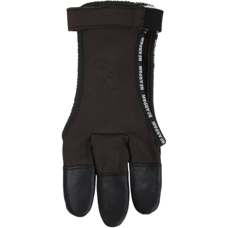 BEARPAW SHOOTING GLOVE DEERSKIN FULL PALM LEATHER WITH CORDOVAN FINGERTIPS SMALL