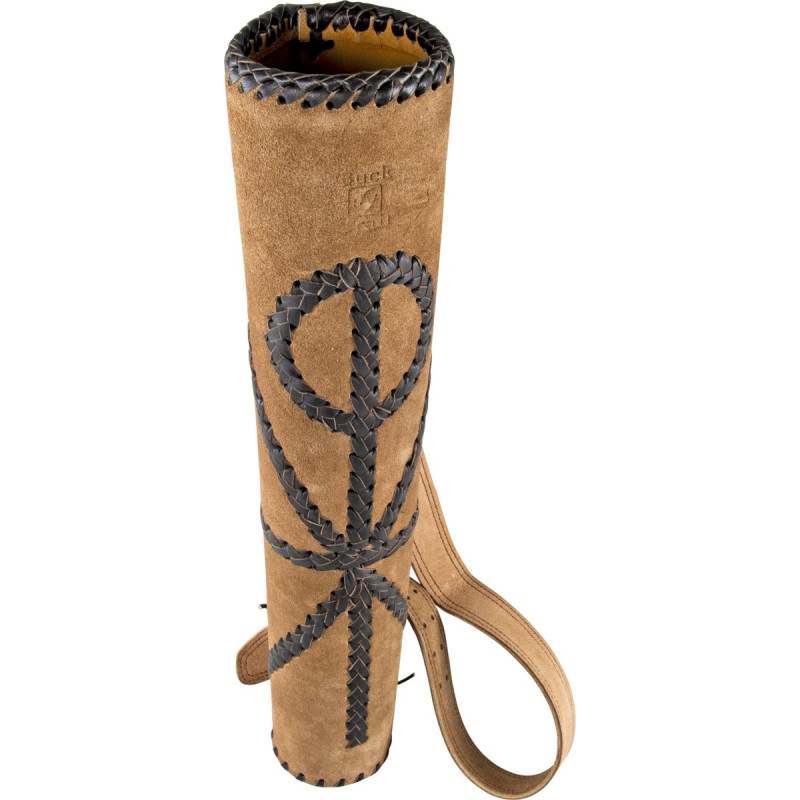 BUCK TRAIL TRADITIONAL BACK QUIVER INFINITY 53CM LEATHER BROWN AMBIDEXTROUS