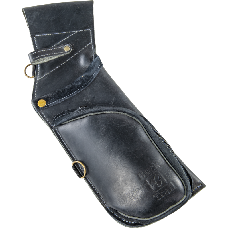 TRADITIONAL FIELD QUIVER TRAIL 40CM LEATHER RH BLACK