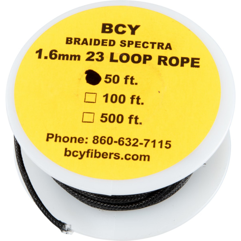 BCY D LOOP ROPE #23 DIA 1.6MM - 50FT BLACK