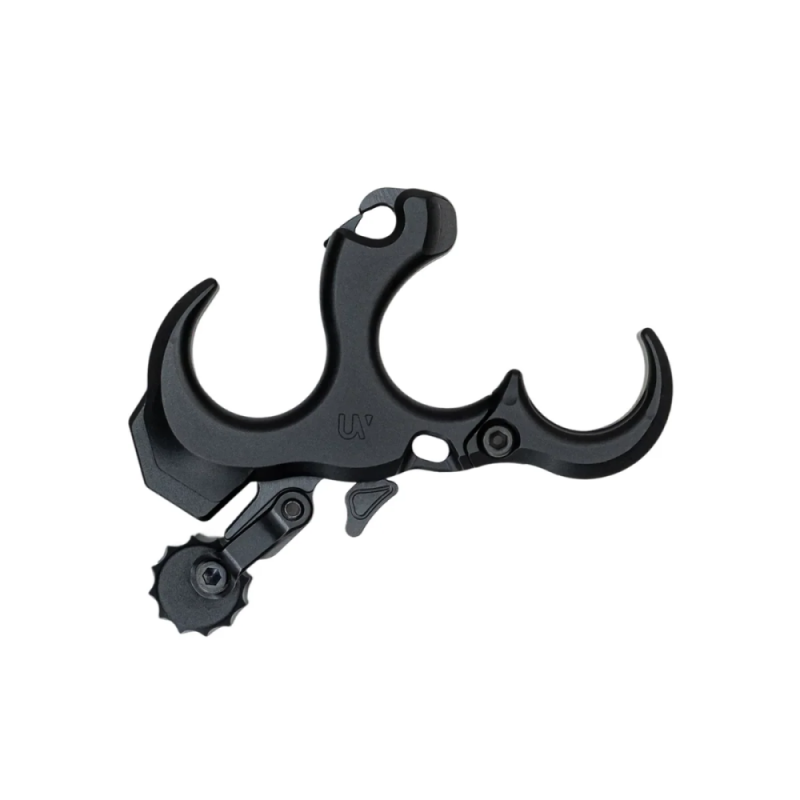 HAND STYLE UV BUTTON 2 THUMB 3-FINGER TRIGGER MEDIUM MATTE BLACK ALUMINUM