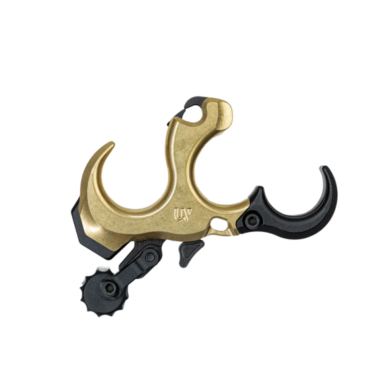 HAND STYLE UV BUTTON 2 THUMB 3-FINGER TRIGGER MEDIUM POLISHED BRASS