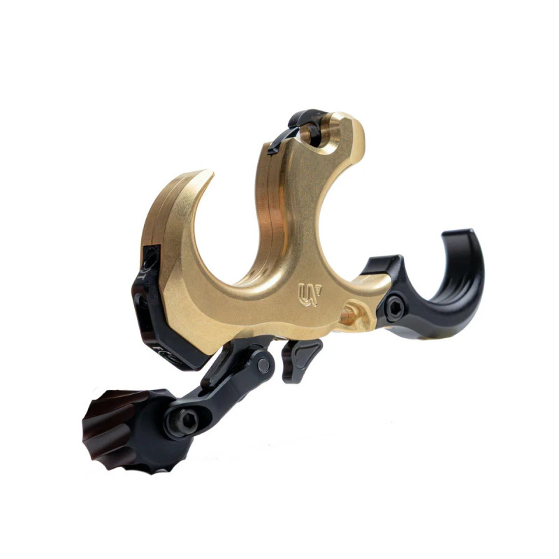 ULTRAVIEW HAND STYLE UV BUTTON 2 THUMB 3-FINGER TRIGGER MEDIUM POLISHED BRASS