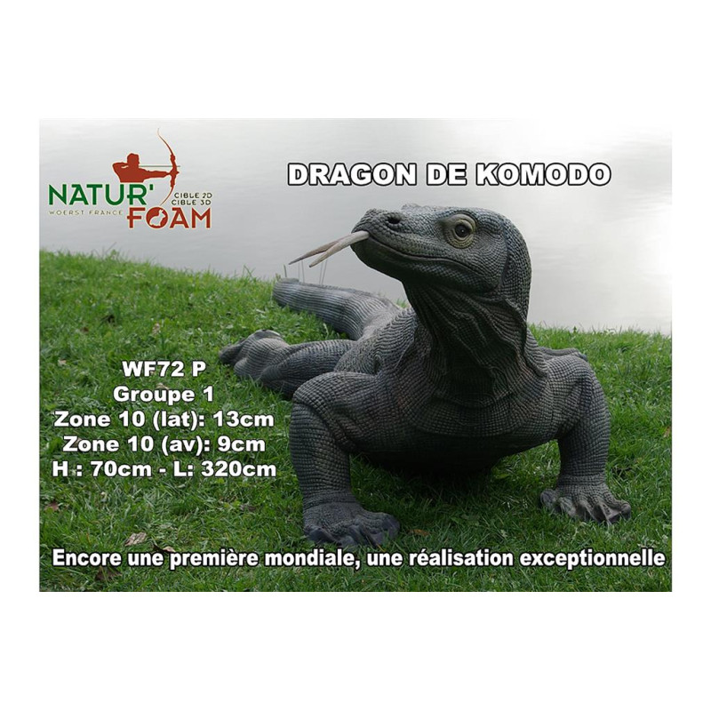 NATUR FOAM 3D TARGET KOMODO DRAGON