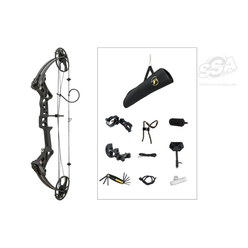 TOPOINT COMPOUND PACKAGE M1 BEGINNER / ROTATING MOD 20-70LBS / 19"-30" / RH / BLACK