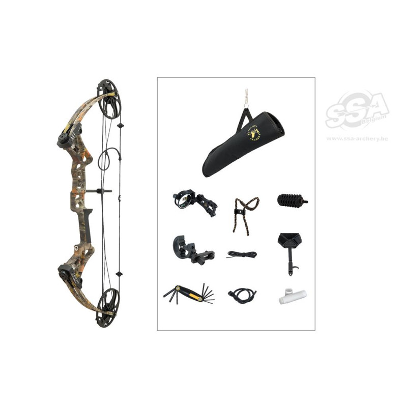 TOPOINT COMPOUND PACKAGE M1 BEGINNER / ROTATING MOD 20-70LBS / 19"-30" / RH / CAMO
