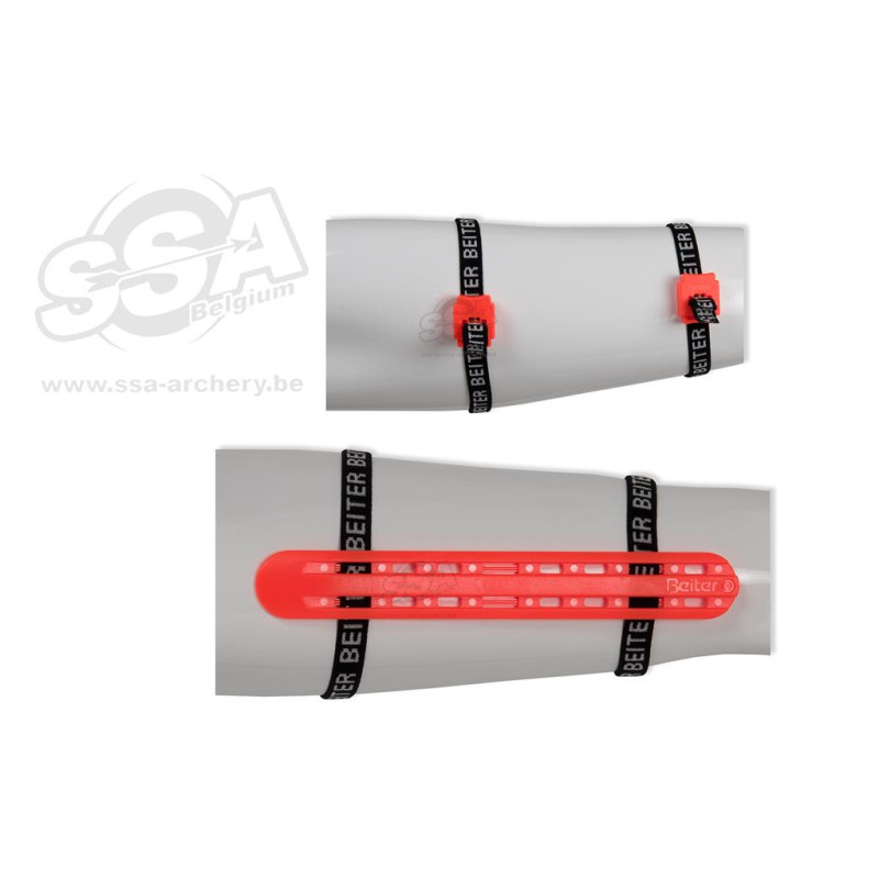 BEITER SINGLE ARMGUARDS POLYCARBONATE RED * 11