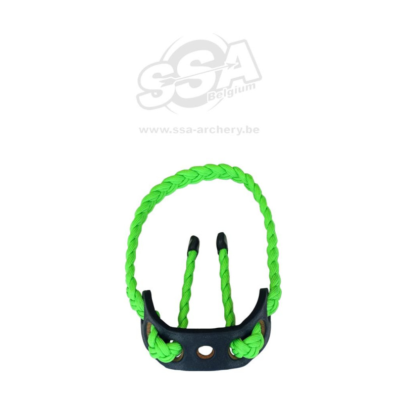 PARADOX WRIST SLINGS PBSE WITH LEATHER MOUNT NEON GREEN