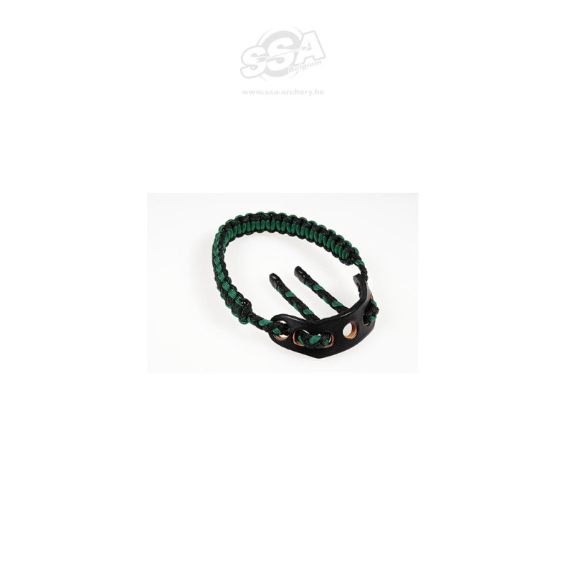 PARADOX WRIST SLINGS PBSE COBRA WITH LEATHER MOUNT BLACK/GREEN