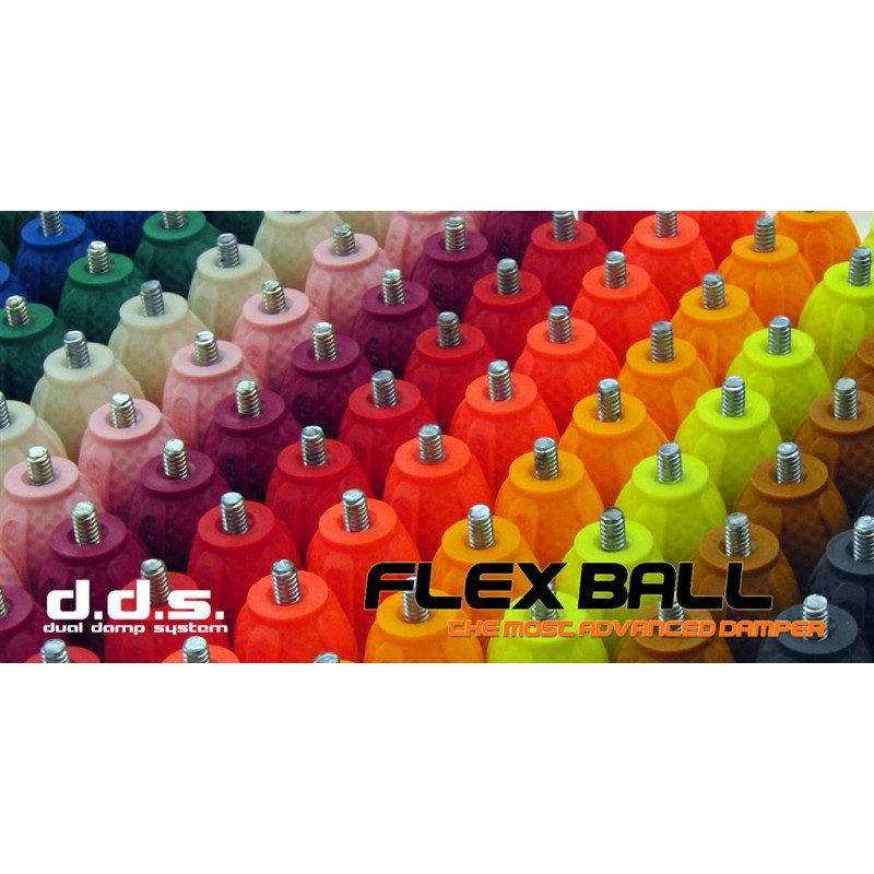 FLEXARCHERY STABILIZER DAMPERS FLEX-BALL 2.0 1/4-1/4 BLACK