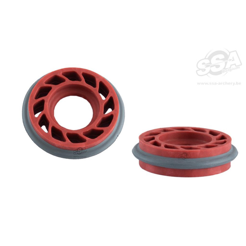 MATHEWS RISER DAMPERS RUBBER HDS LITE 3/8 COLORED RED 2/PCK