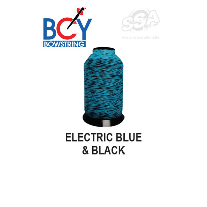 BCY STRING MATERIAL 8125 1/4 LBS ELECTRIC BLUE & BLACK