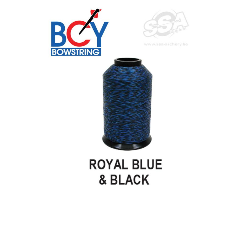 BCY STRING MATERIAL 8125 1/4 LBS ROYAL BLUE & BLACK