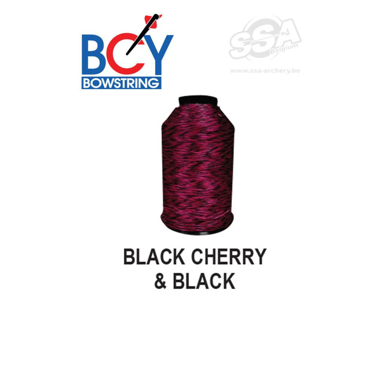 BCY STRING MATERIAL 8125 1/4 LBS BLACK CHERRY & BLACK