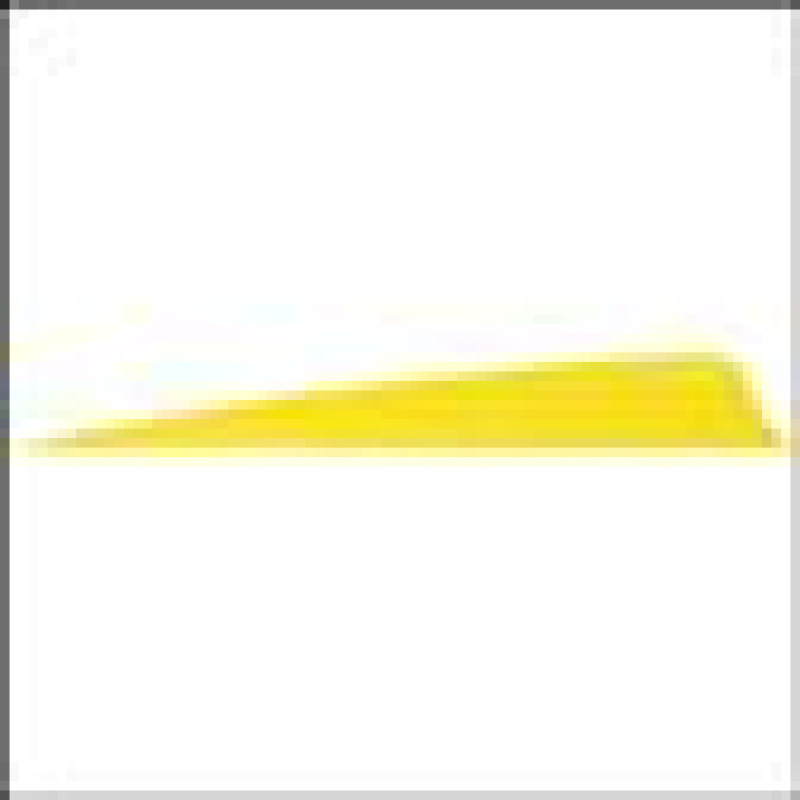 GATEWAYFEATHERS FEATHERS SHIELD 3" RW SOLID FLUORESCENT YELLOW 100/PK