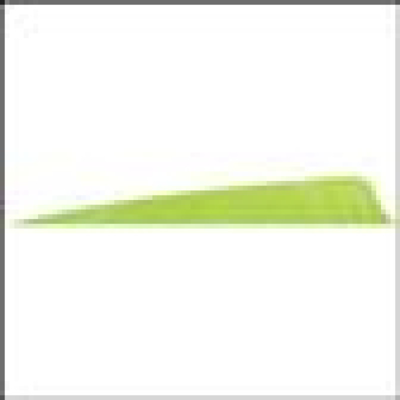 GATEWAYFEATHERS FEATHERS SHIELD 4" RW SOLID CHARTREUSE 100/PK
