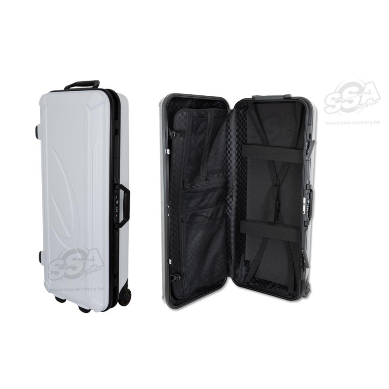 SHIBUYA RECURVE CASES TRANSPORTER 56.5L WITH WHEELS WHITE
