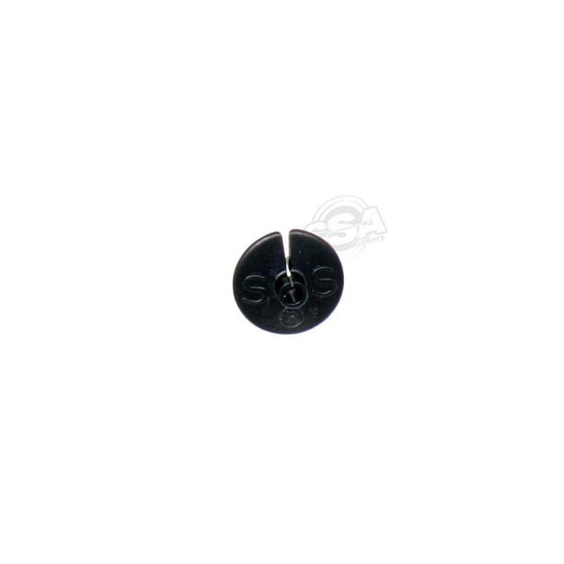 ERPLASTIC KISSER BUTTONS 14 MM FOR 10-14 STRANDS BLACK