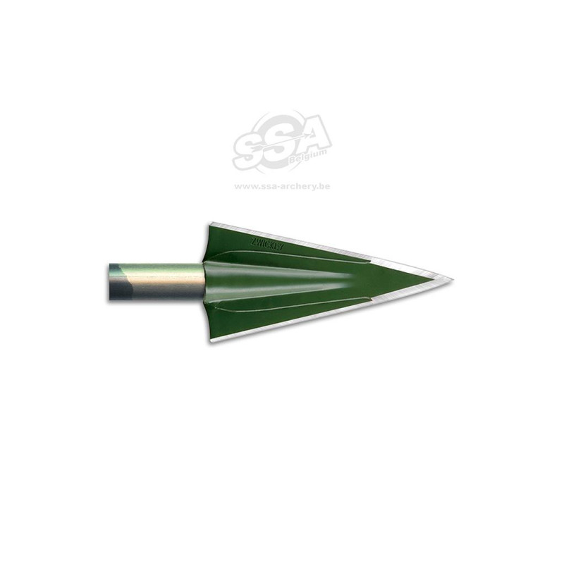 ZWICKEY FIXED BLADE BROADHEADS NO MERCY 2 BLADE 130 GR 11/32 - TAPER HOLE 3/PK