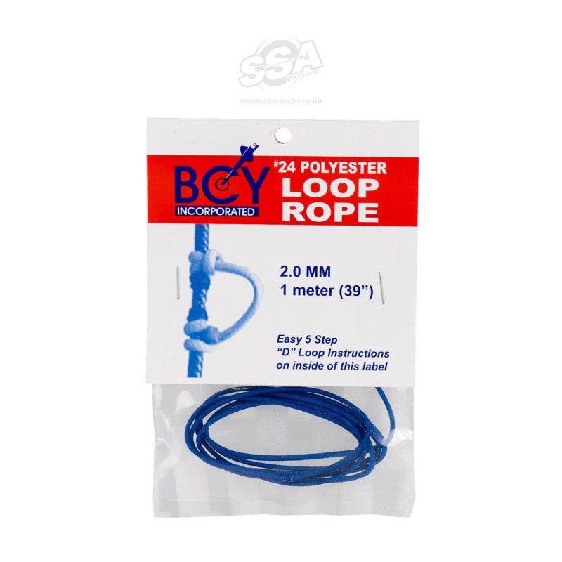 BCY D LOOP ROPE #24 DIA 2.0MM - 1 METER/PCK BLUE
