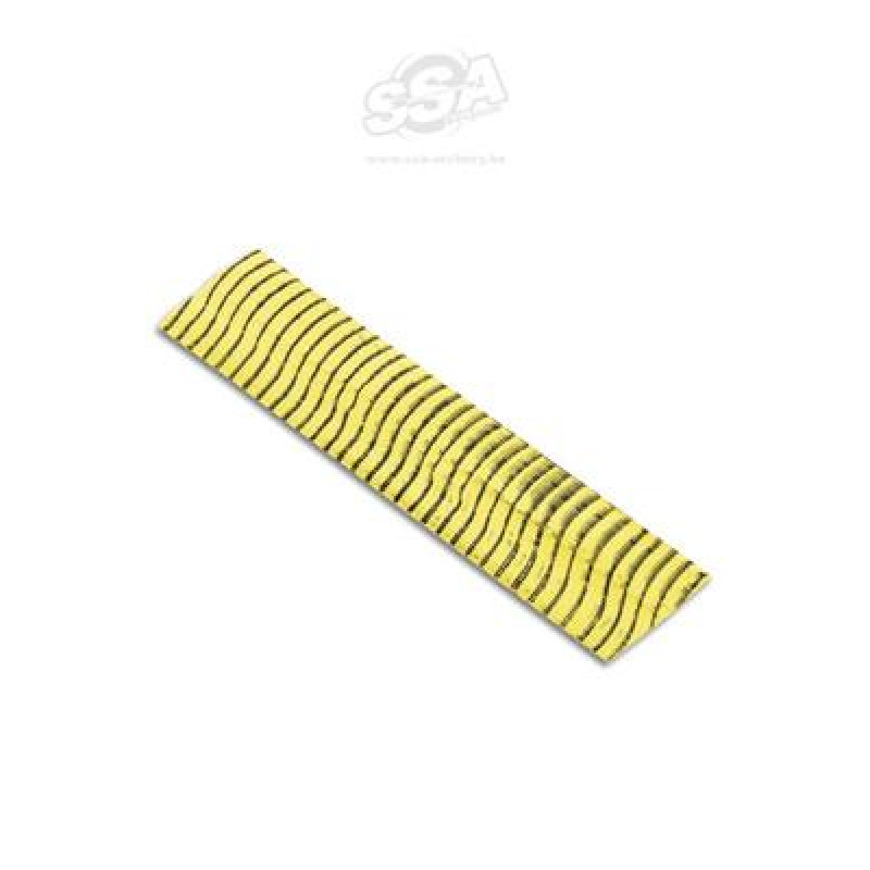OMP STRING DAMPERS SILENCERS VIBE RUBBER WHISKERS YELLOW W/ BLACK 1PR