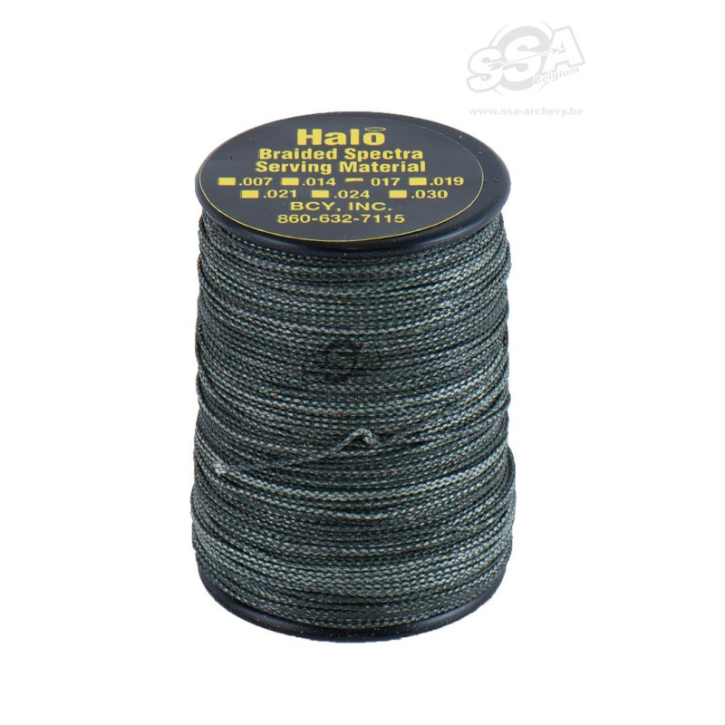 BCY SERVING MATERIAL BRAIDED HALO DIA .017" JIG OD GREEN