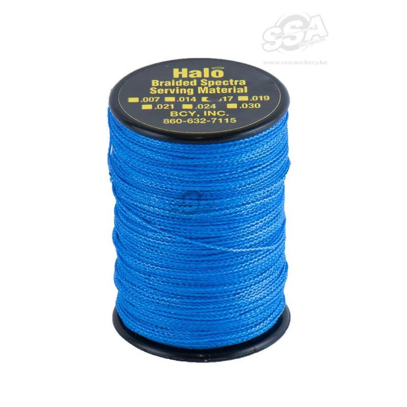 BCY SERVING MATERIAL BRAIDED HALO DIA .017" JIG ROYAL BLUE