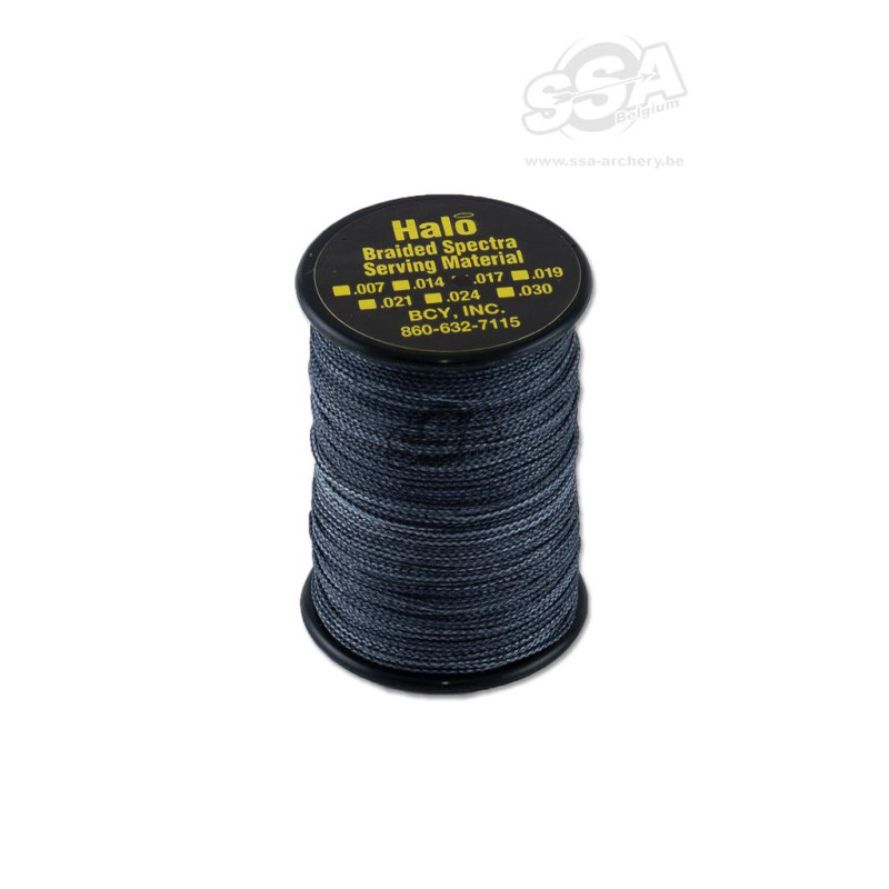 BCY SERVING MATERIAL BRAIDED HALO DIA .017" JIG GUN METAL