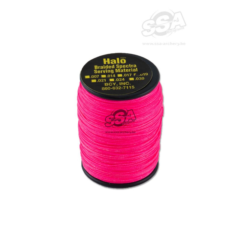 BCY SERVING MATERIAL BRAIDED HALO DIA .019" JIG PINK