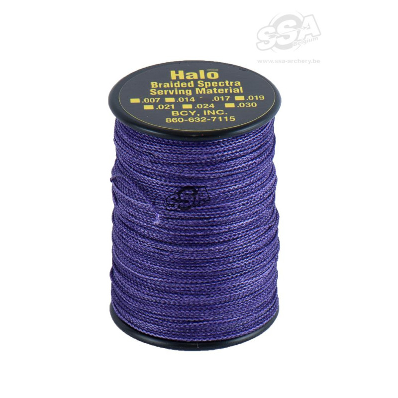 BCY SERVING MATERIAL BRAIDED HALO DIA .019" JIG PURPLE