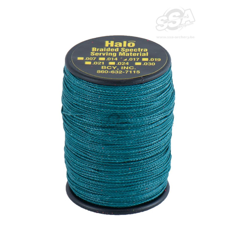BCY SERVING MATERIAL BRAIDED HALO DIA .019" JIG TEAL