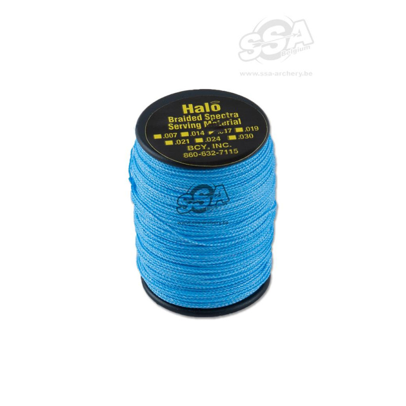 BCY SERVING MATERIAL BRAIDED HALO DIA .021" JIG ELECTRIC BLUE