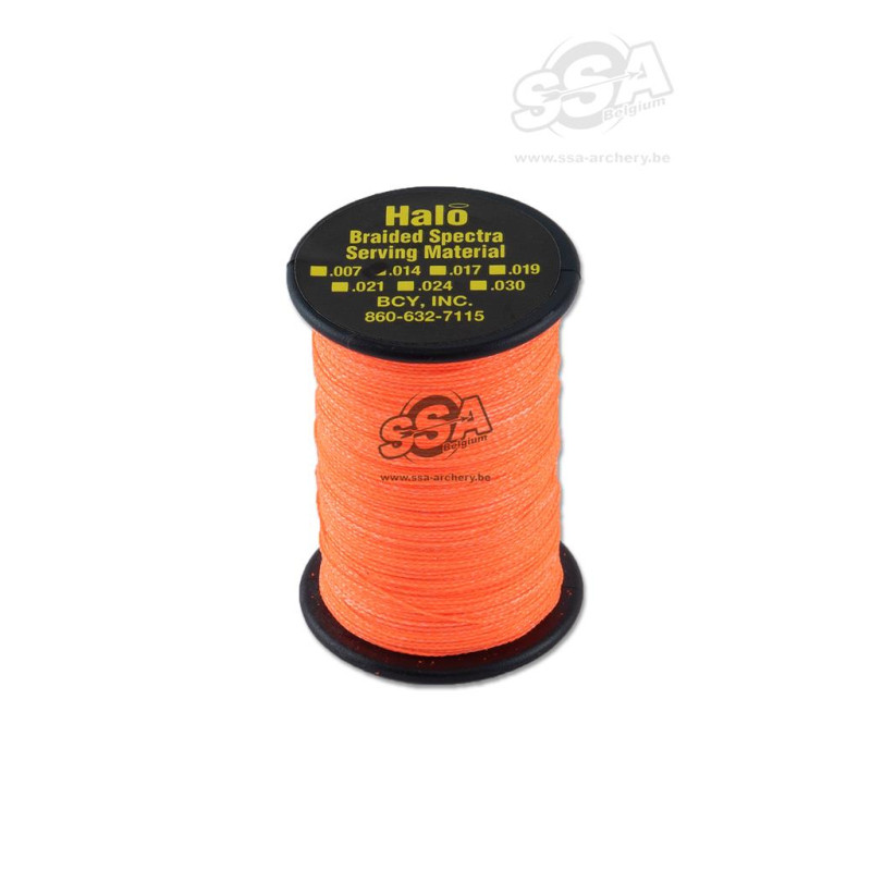 BCY SERVING MATERIAL BRAIDED HALO DIA .021" JIG FLO.ORANGE