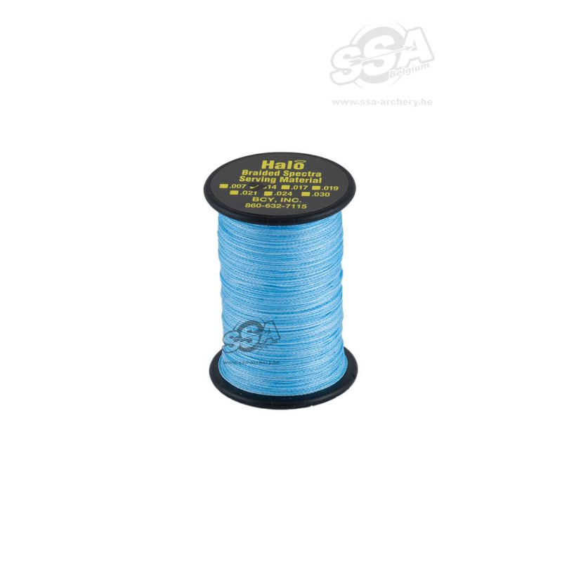 BCY SERVING MATERIAL BRAIDED HALO DIA .021" JIG LIGHT BLUE