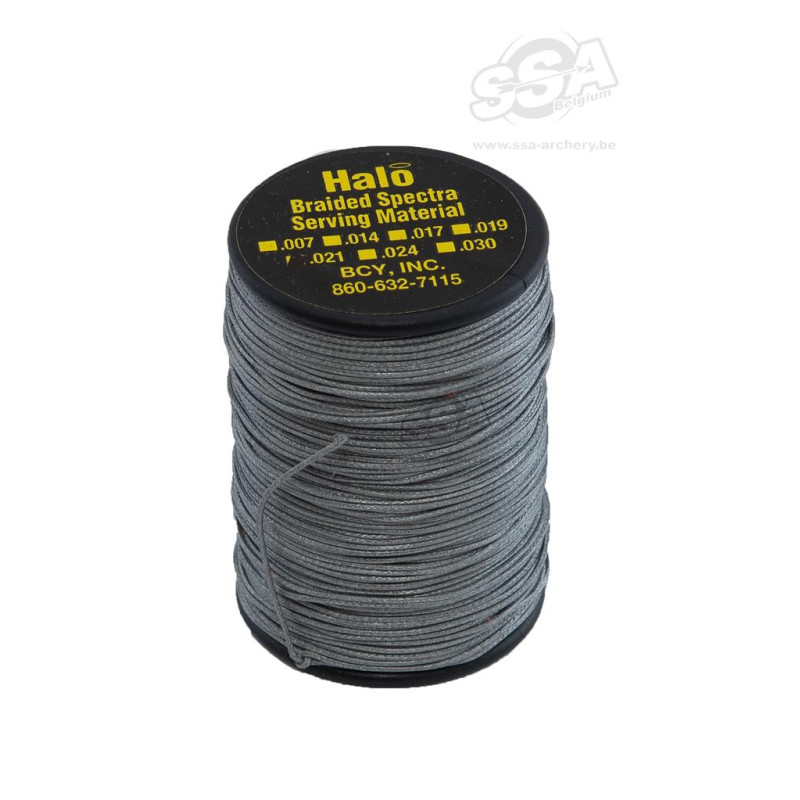 BCY SERVING MATERIAL BRAIDED HALO DIA .021" JIG SILVER
