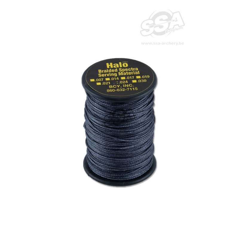 BCY SERVING MATERIAL BRAIDED HALO DIA .021" JIG GUN METAL