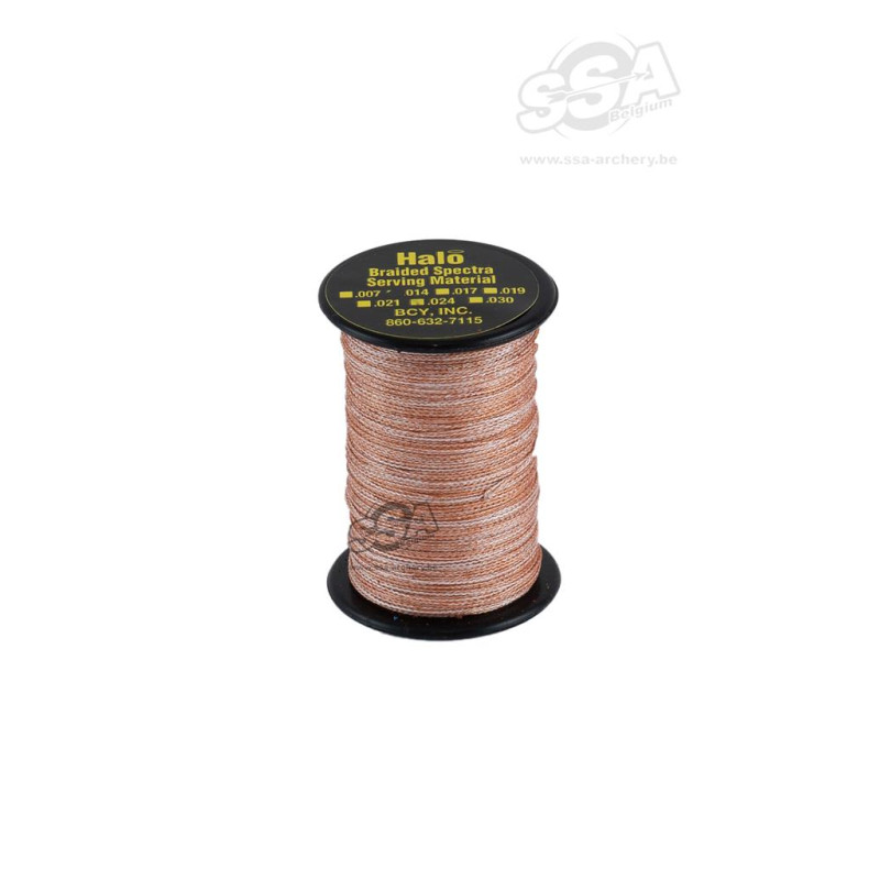 BCY SERVING MATERIAL BRAIDED HALO DIA .024" JIG MET.BRONZE