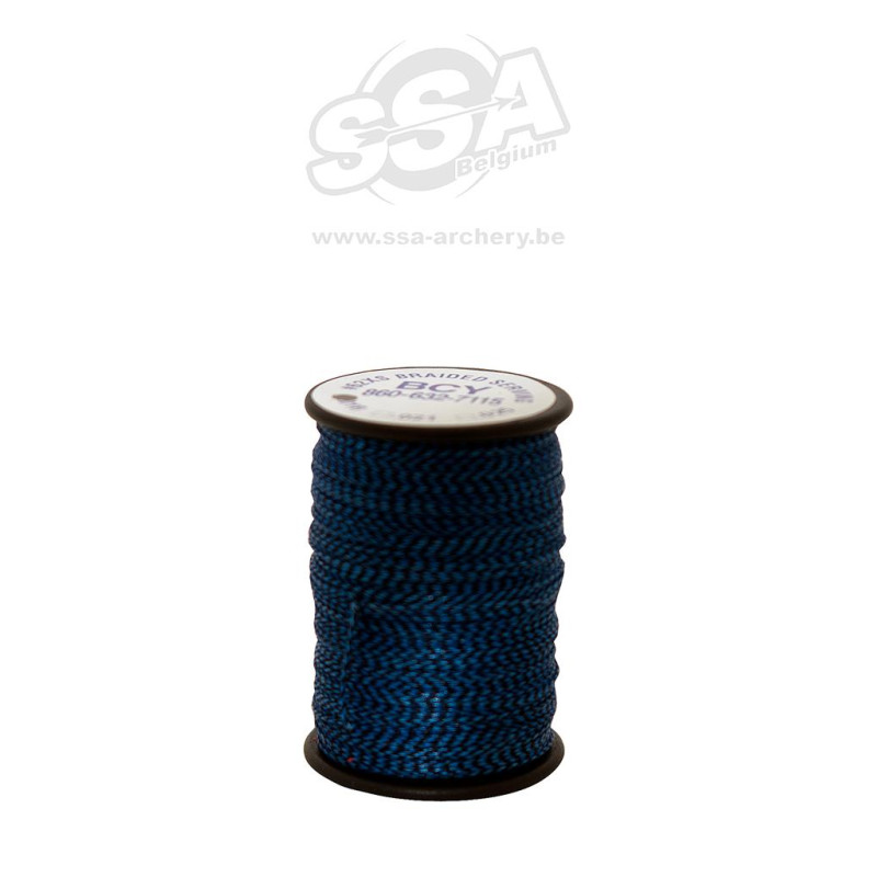 BCY SERVING MATERIAL BRAIDED *62XS 021 1LBS BLACK/BLUE