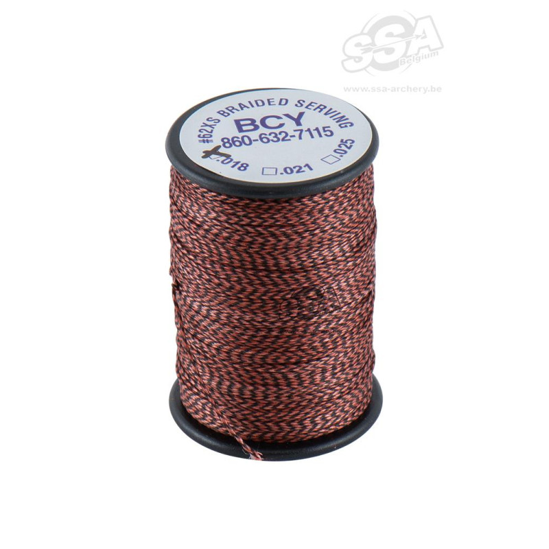 BCY SERVING MATERIAL BRAIDED *62XS DIA .018" JIG ROOT BEER